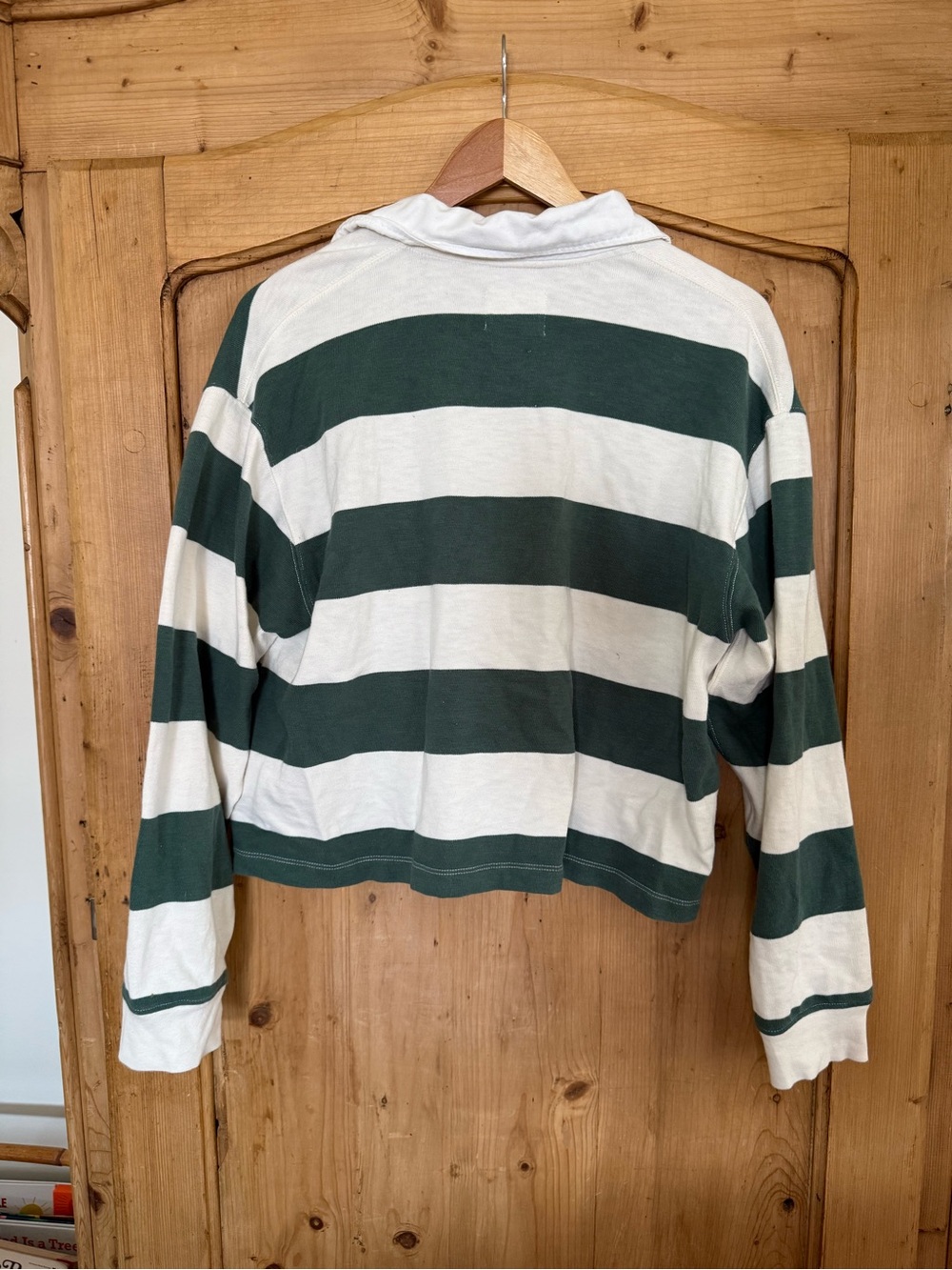 Buck Mason FIELD-SPEC BOYFRIEND CROP RUGBY POLO - Picture 3 of 3
